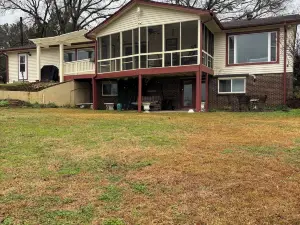 Spacious lakefront home with private dock and 2 living areas, pet friendly!