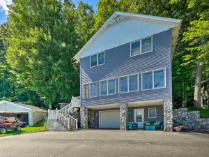 Lakefront Newaygo Home - Private Dock, Kayaks