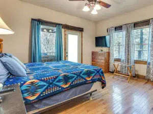 Deck and Sauna Avalon Woods Riverfront Retreat