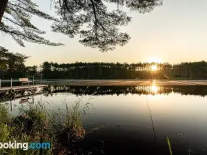 Lakefront Log Cabin Wloft, Kayaks, Canoe, Ev