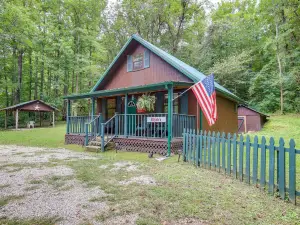 Riverfront Briceville Cabin w/ Patio & Fire Pit!