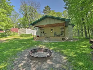 Rustic Wooded Retreat w/ Fire Pit, Near Trails!