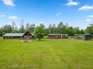 MUST SEE! 4.5 acre, 5 cabins, sleeps up to 20!