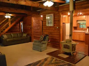 Log cabin on 25 acres