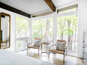 Private Cabin by River with Fireplace