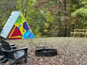 Bohamia - Cozy A-Frame Glamp on 268 Acre Forest Retreat