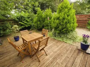 Charming coach house by the sea.