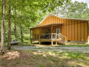 Serene and Secluded Alabama Cabin with Covered Deck!