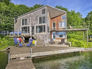 Waterfront Deruyter Home w/ Private Dock!