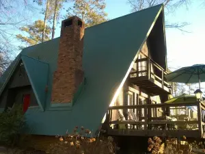 Charming lakefront cabin nestled in the Mountain Lakes region of north Alabama.
