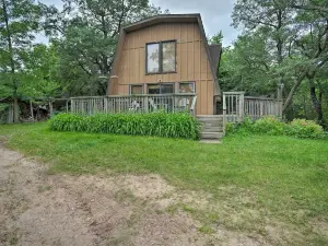 Lakeview 10-Acre Kimball Cabin w/ Private Beach!