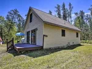 Secluded Irons Cabin w/ 5-Acre Yard, Deck, Grill!
