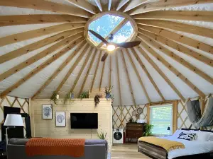 Unique Yurt on 23 Acres in the Mountains!