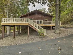 Deck w/ Private Hot Tub: Lakefront Raystown Cabin!