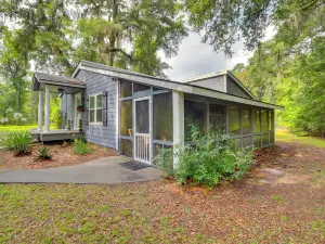 Bright Guyton Home w/ Private Yard & Hot Tub!