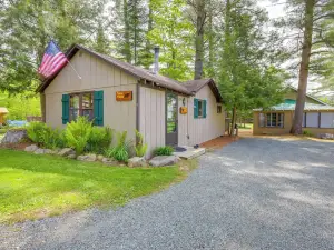 Lake Pleasant Cabin on 3 Acres with Private Beach!