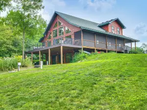 Fish and Swim Lakefront Mora Home on 2 Acres!