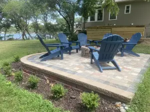 Lake front house on deep waters of Lake Wabaunsee, Alma Kansas.