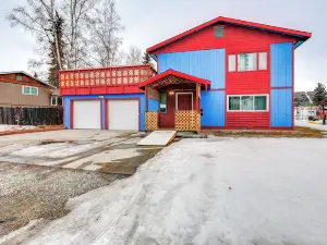 Near Dtwn and Pioneer Park Fairbanks Home with Deck!