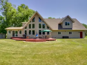 Lakefront Sunburg Vacation Rental w/ Boat Dock!