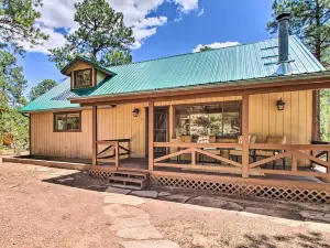 Woodsy Arizona Cabin w/ Deck, Porch & Grill!