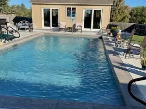 Golden Blossom Getaway W/ Salt Water Pool! Dog Friendly! 2 Bedroom Home by Redawning