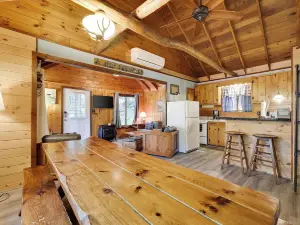 Cozy Lake Cabin 3 with boatdock