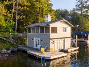 Red Pines a Lake of Bays Gem on a Very Private West Exposure 210' ft Point