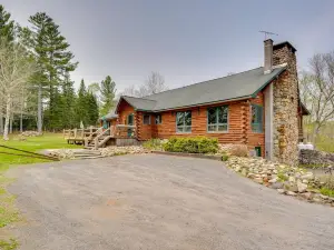 Long Lake Cabin w/ Spacious Decks - 3 Mi to Beach!