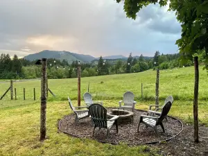 Glamping at Coyote Ridge! Camp out in style in a luxury cottage RV! W/firepit