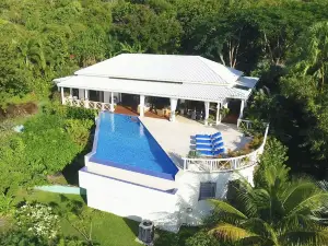 Secluded, exclusive, totally private luxury villa overlooking the prettiest bay.