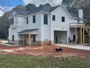 Beautiful luxury lake front home with private dock and outdoor fireplace