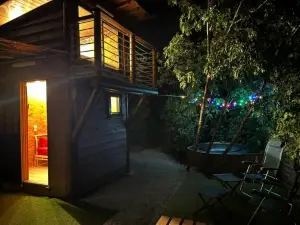 Les Lucioles Cabane Chalet Avec Jacuzzi Privatif