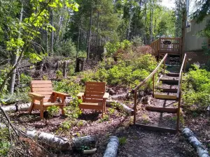 Eagle Yurt at Wilderness Wind, Ely, MN with 3 bedrooms and full kitchen