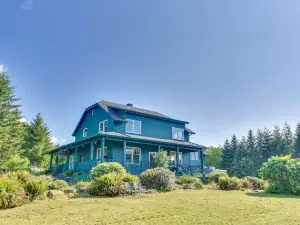 Rainier Home on 20 Acres w/ Blueberry Farm!