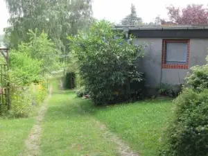 Blaues Haus am See