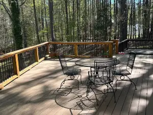 Cozy Kerr Lake waterfront home with private boat dock.