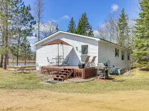 Tenstrike Lake House on 60 Acres: Hike & Fish!