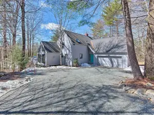 Wooded Waterfront Grantham Home < 10 Mi to Ski!