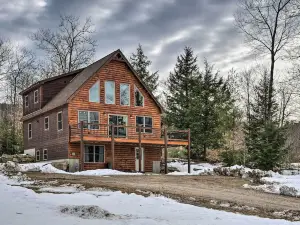 Spacious Cabin 10 Mi to Sunday River Skiing!