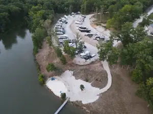 Serenity at Sunny Beach RV Resort in the quiet part of the Ozarks