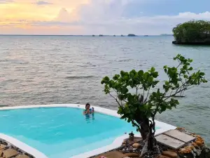 Beachfront Mediterranean Villa with Pool