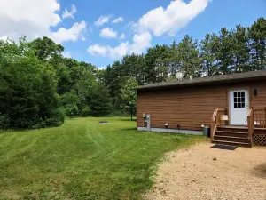New on market.  Cabin with 3 beds and 3 baths surrounded by forest
