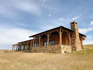 Glass Cottage Overlooking Beartooth Mountain Range