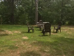 Privacy surrounds this home with a mountain view and lake access.