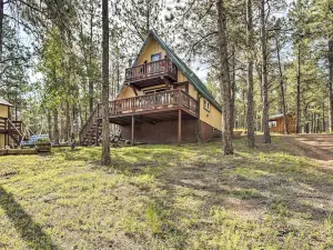 Rustic Florissant A-Frame w/ Spacious Deck!