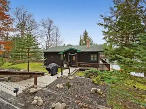 Lakefront Escape, On Snowmobile Trail, Near Town