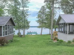 Cottages on Moose. Lakeside, twin cabins on Moose Lake!!!