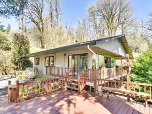 Riverfront Woodland Cabin: Wooded & Forested Views