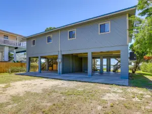 Waterfront Cedar Key Duplex Home: Grill & Dock!